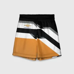 Детские спортивные шорты 3D Chevrolet sport auto geometry