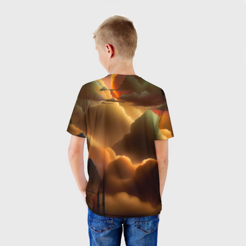 Детская футболка 3D с принтом Фемида, вид сзади #2