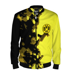 Мужской бомбер 3D Borussia sport geometry yellow