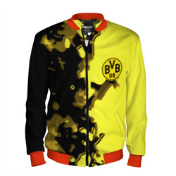 Мужской бомбер 3D Borussia sport geometry yellow