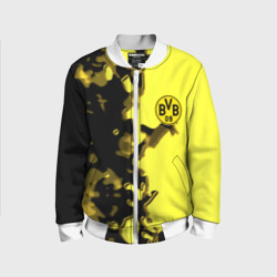 Детский бомбер 3D Borussia sport geometry yellow