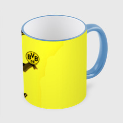 Кружка с полной запечаткой Borussia sport geometry yellow