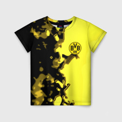 Детская футболка 3D Borussia sport geometry yellow