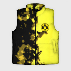 Мужской жилет утепленный 3D Borussia sport geometry yellow