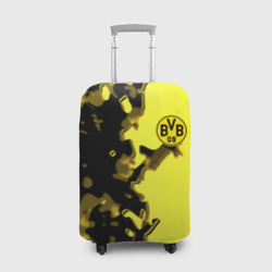 Чехол для чемодана 3D Borussia sport geometry yellow