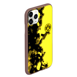 Чехол для iPhone 11 Pro Max матовый Borussia sport geometry yellow - фото 2