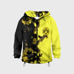 Детская ветровка 3D Borussia sport geometry yellow