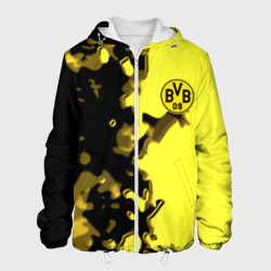 Мужская куртка 3D Borussia sport geometry yellow