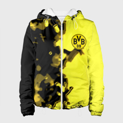 Женская куртка 3D Borussia sport geometry yellow