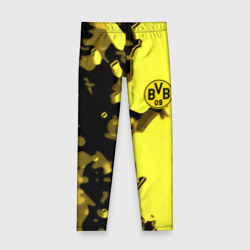 Детские леггинсы 3D Borussia sport geometry yellow