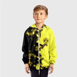 Детская ветровка 3D Borussia sport geometry yellow - фото 2