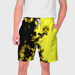 Мужские шорты 3D Borussia sport geometry yellow