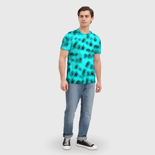 Мужская футболка 3D Esketit Lil Pump blur, цвет 3D печать - фото 5