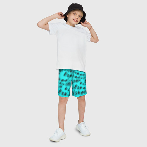 Детские спортивные шорты 3D Esketit Lil Pump blur, цвет 3D печать - фото 3