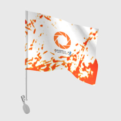 Флаг для автомобиля Portal 2 orange box