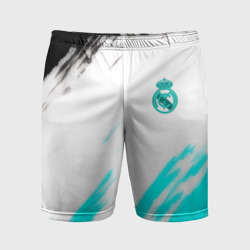 Мужские шорты спортивные Real madrid краски футбольный клуб
