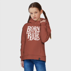 Детское худи Oversize хлопок Born to ride - рожденный ездить - фото 2