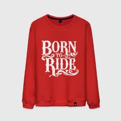 Мужской свитшот хлопок Born to ride - рожденный ездить