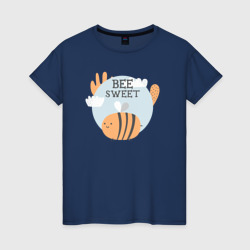 Сладкая пчёлка – Женская футболка хлопок с принтом купить со скидкой в -20%