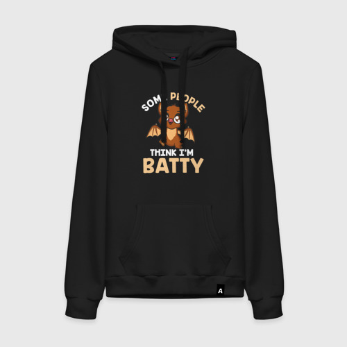 Женская толстовка хлопок Batty, цвет черный