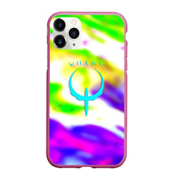 Чехол для iPhone 11 Pro Max матовый Quake flame neon