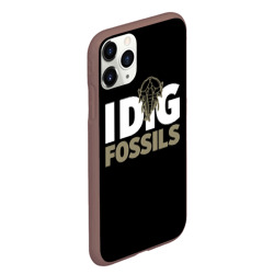 Чехол для iPhone 11 Pro Max матовый I dig fossils  - фото 2