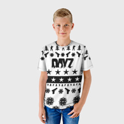 Детская футболка 3D Dayz текстура паттерн зима - фото 2