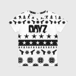 Детская футболка 3D Dayz текстура паттерн зима