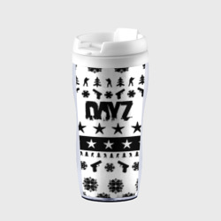 Термокружка-непроливайка Dayz текстура паттерн зима