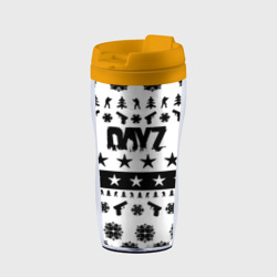 Термокружка-непроливайка Dayz текстура паттерн зима