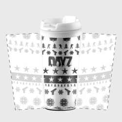 Термокружка-непроливайка Dayz текстура паттерн зима - фото 2