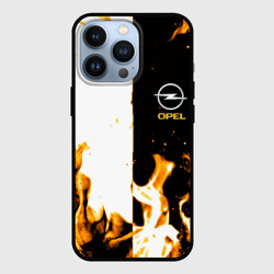 Чехол для iPhone 13 Pro Opel огонь текстура