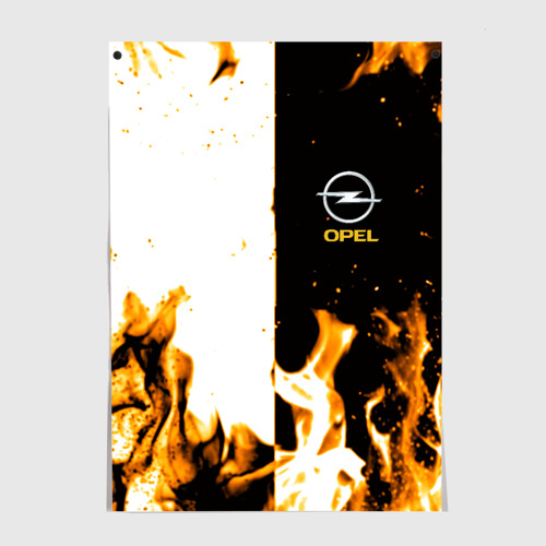 Постер Opel огонь текстура