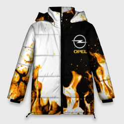 Женская зимняя куртка Oversize Opel огонь текстура