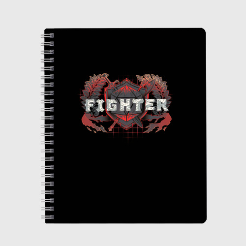 Тетрадь Fighter - DnD, цвет линия