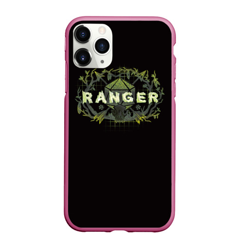 Чехол для iPhone 11 Pro Max матовый Ranger - DnD, цвет малиновый