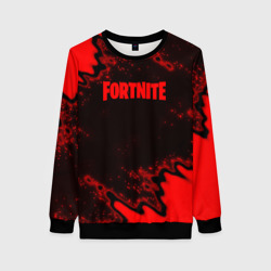 Женский свитшот 3D Fortnite game colors red