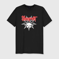 Sleepnot – Мужская футболка хлопок Slim с принтом купить