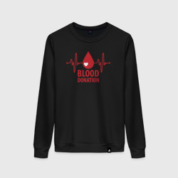 Женский свитшот хлопок Донорство крови