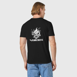 Мужская футболка хлопок Лого samurai сyberpunk - фото 2