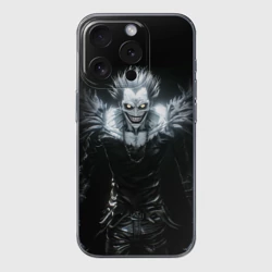 Чехол для iPhone 15 Pro Max силиконовый с защитой камеры Ryuk - Тетрадь смерти