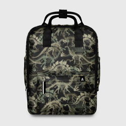 Женский рюкзак 3D Dinosaur skeletons - camouflage