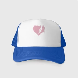 Кепка тракер с сеткой Сердце перья
