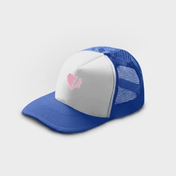 Кепка тракер с сеткой Сердце перья - фото 2