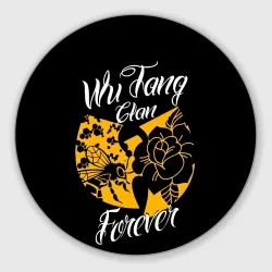 Круглый коврик для мышки Wu tang forever 