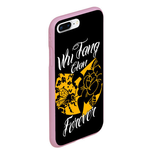 Чехол для iPhone 7Plus/8 Plus матовый Wu tang forever , цвет розовый - фото 3