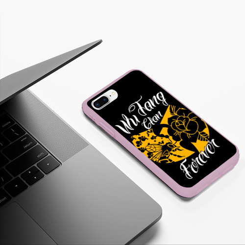 Чехол для iPhone 7Plus/8 Plus матовый Wu tang forever , цвет розовый - фото 5