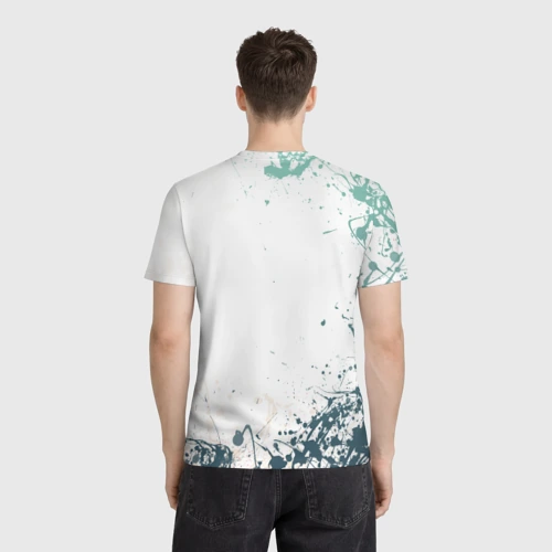 Мужская футболка 3D с принтом Sweet Freiren, вид сзади #2