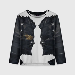 Детский лонгслив 3D Адам Дженсен в отражении deus ex