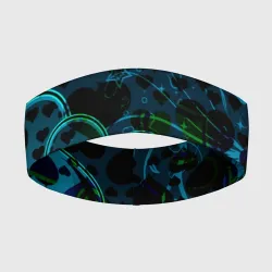 Повязка на голову 3D Сердечки узоры 